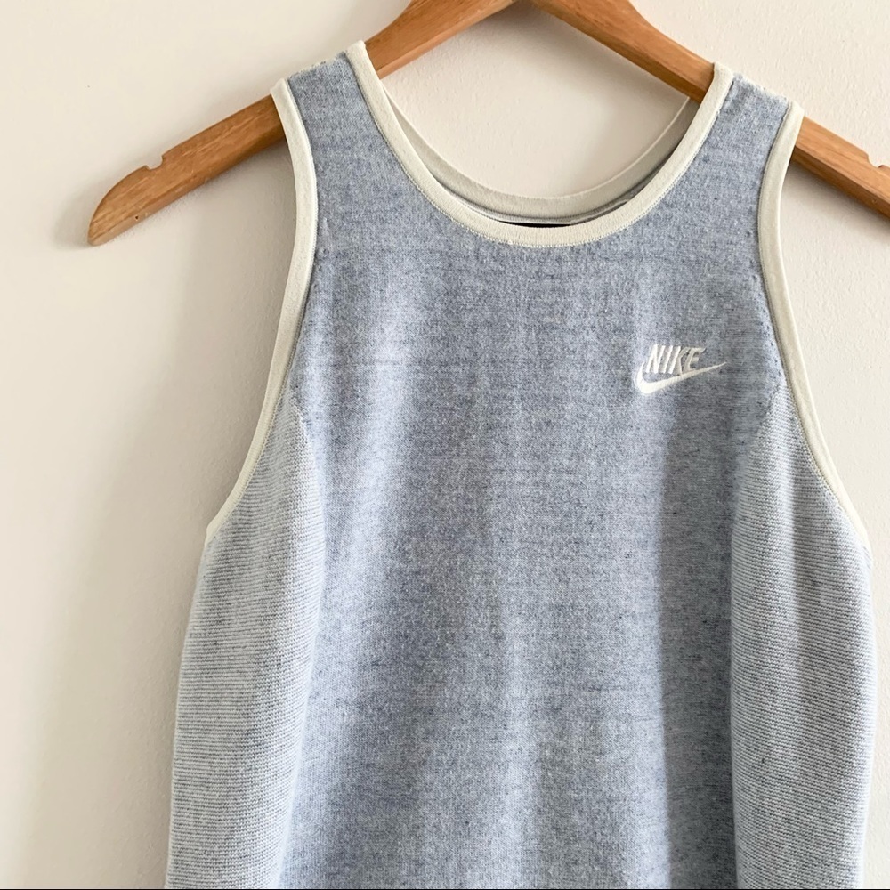 Nike Racerback Knit Cotton Stretch Ribbed Tank Top - Picture 4 of 13